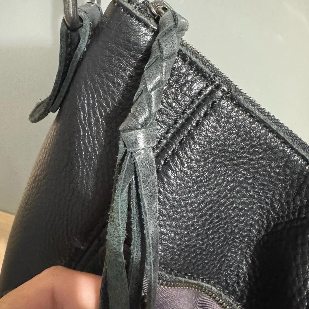 The Sak black leather bag
